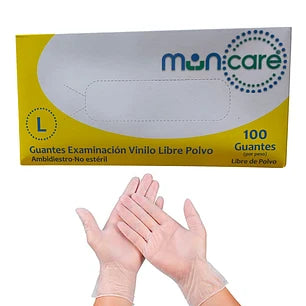 GUANTE DE VINILO SIN POLVO (caja De 100 Unidades)