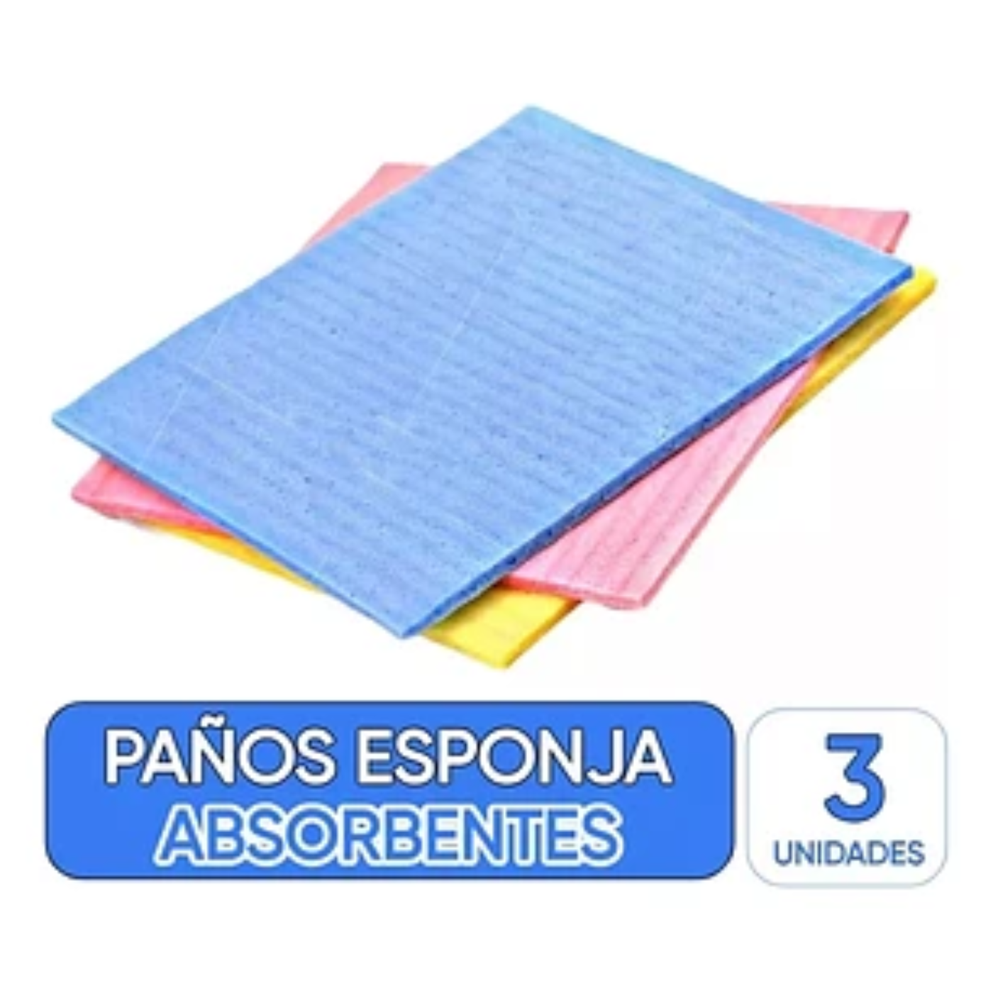 PAÑO ESPONJA ULTRA ABSORVENTE 3 UNIDADES PURITY ECO